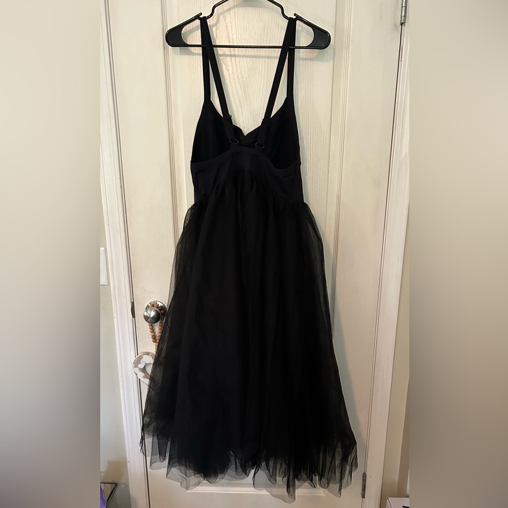 🎉 Host Pick 🎉 Free People Let’s Talk Tutu Black Slip Dress - Picture 4 of 11